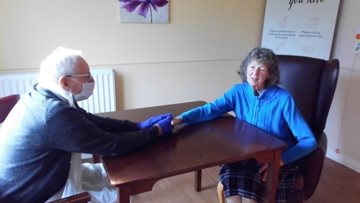 Leeds care home welcome first indoor visitors of the year